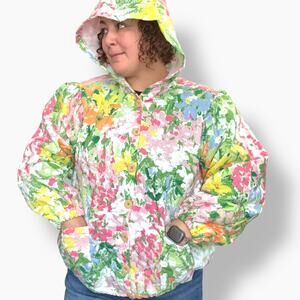 Handmade upcycled quilt coat size 2X